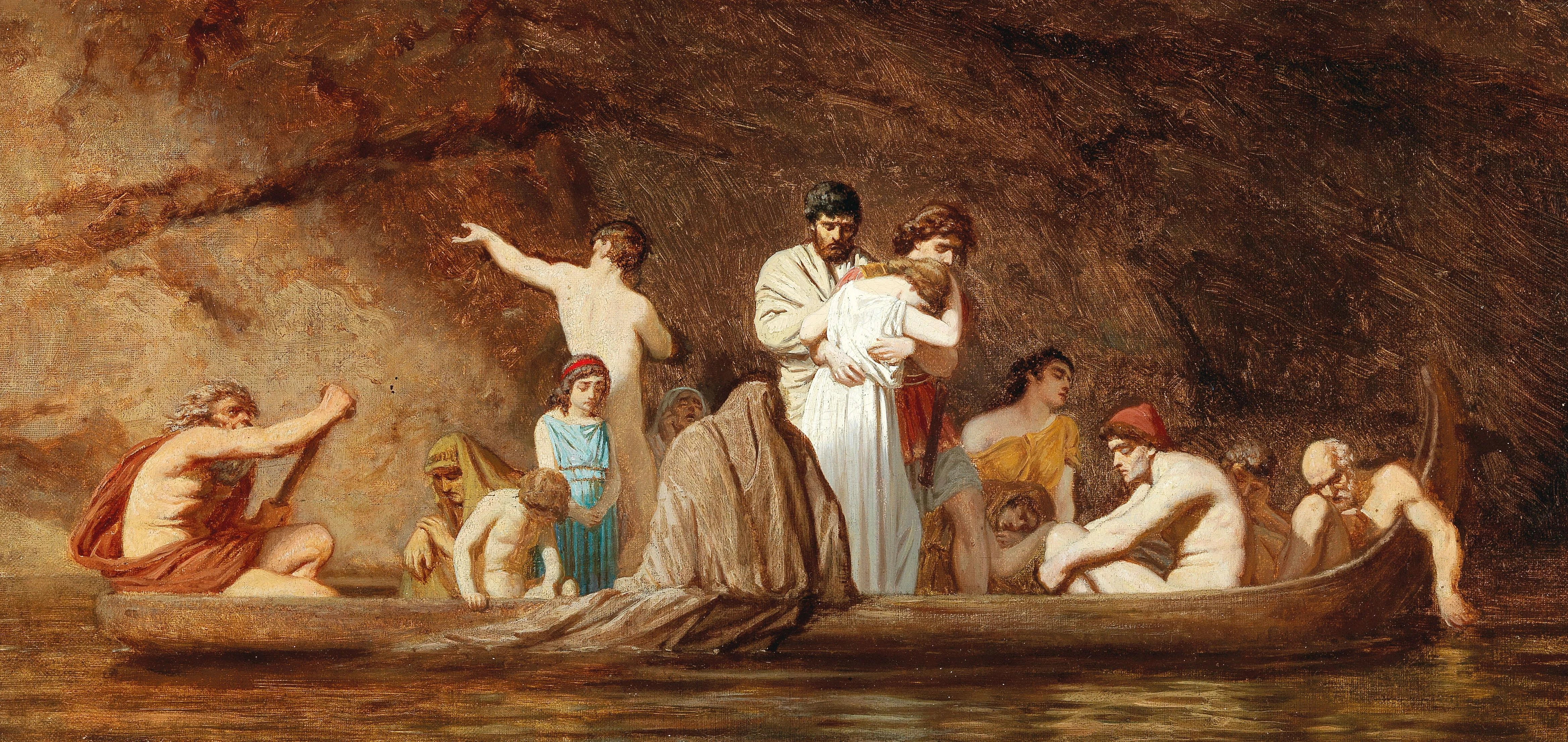 1833-Otto Brausewetter - La barca di Caronte